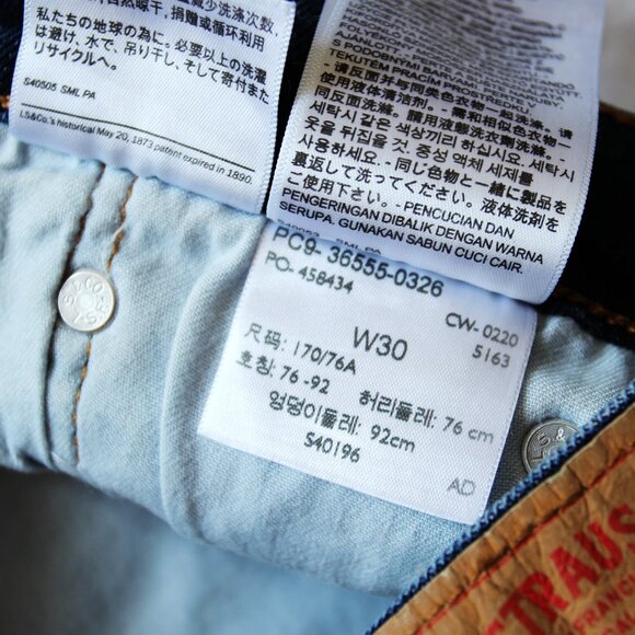 BNWT SS21 LEVI'S 511 SLIM CUT OFF DENIM SHORTS 30 - Picture 13 of 13